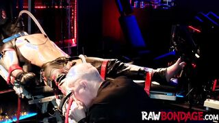 Sweaty jock Devin Franco foot licking & deepthroating in raw bondage