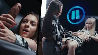 Time Stop Futa Surprise - Big Tits Brunette Grows Dick Freezes Time & Uses Blonde in Hardcore Sex