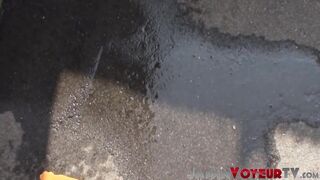 Japanese amateurs filmed peeing in public by voyeur