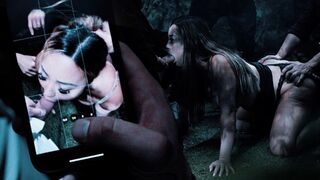 Time Stop Gang Bang w KAZUMI - Sexy Asian beautiful babe frozen in time got her holes filled up with cum