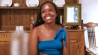 Black teen from Africa banged on video by a white big black cock