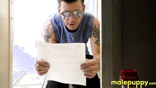 Adorable Latino Julian Jaden is EMBARRASSED in front of his coach