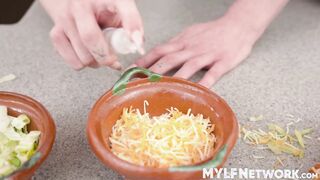 Cute blonde  mommy Hyley Winters is orally pleasured & screwed in live show