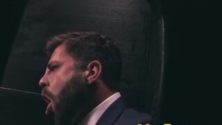 Suited Hector De Silva had his prick sucked before fucking the warm hole of Josh