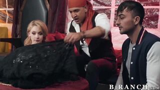 Blonde Athena Raynes wet twat & mouth must have swell after our threeway ses