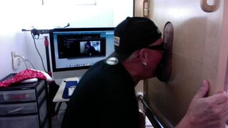 Latino Daddy Gloryhole Fuck