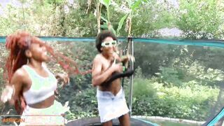 Ebony Besties With Big Tits Lick & Grind