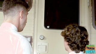 TRAILERTRASHBOYS Virgin Twink Eddie Patrick Ravaged By Masculine Jason
