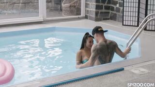 Asian Babe Polly Pons Couldnt Resist From Pool Boy Big Dick