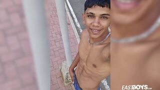 Super charming latino boy with abs & big cock