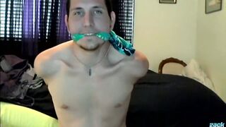 ZackRandall: Pretty Wyatt Blaze Pleasures His Tight Booty With Dildo