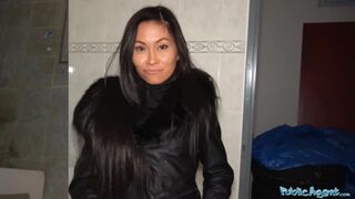 Horny Thai Beautiful Babe Screwed in Gas Station Toilet