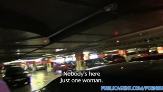 Satisfying Blonde's Public Car Park Fuck