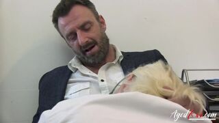 Blonde mom doc savors huge cock at sperm clinic