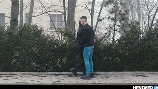 Gay Futa Bondage - T-girl T-girl Hottie Creampies Tied Up Guy With Heavy Prick