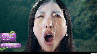 Anime Cosplay Alien Battle - Japanese Hottie Emiri Momota Vored in 3d Hentai Fight