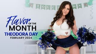 Lustful cheerleader Theodora Day wants her step sibling's dong