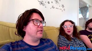 UK massive babe in reality porn convinced to have threeway